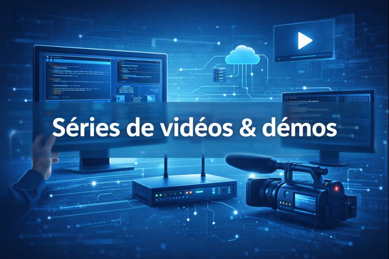 Séries de vidéos IT – démos en réseaux, cybersécurité, systèmes, datacenter et cloud
