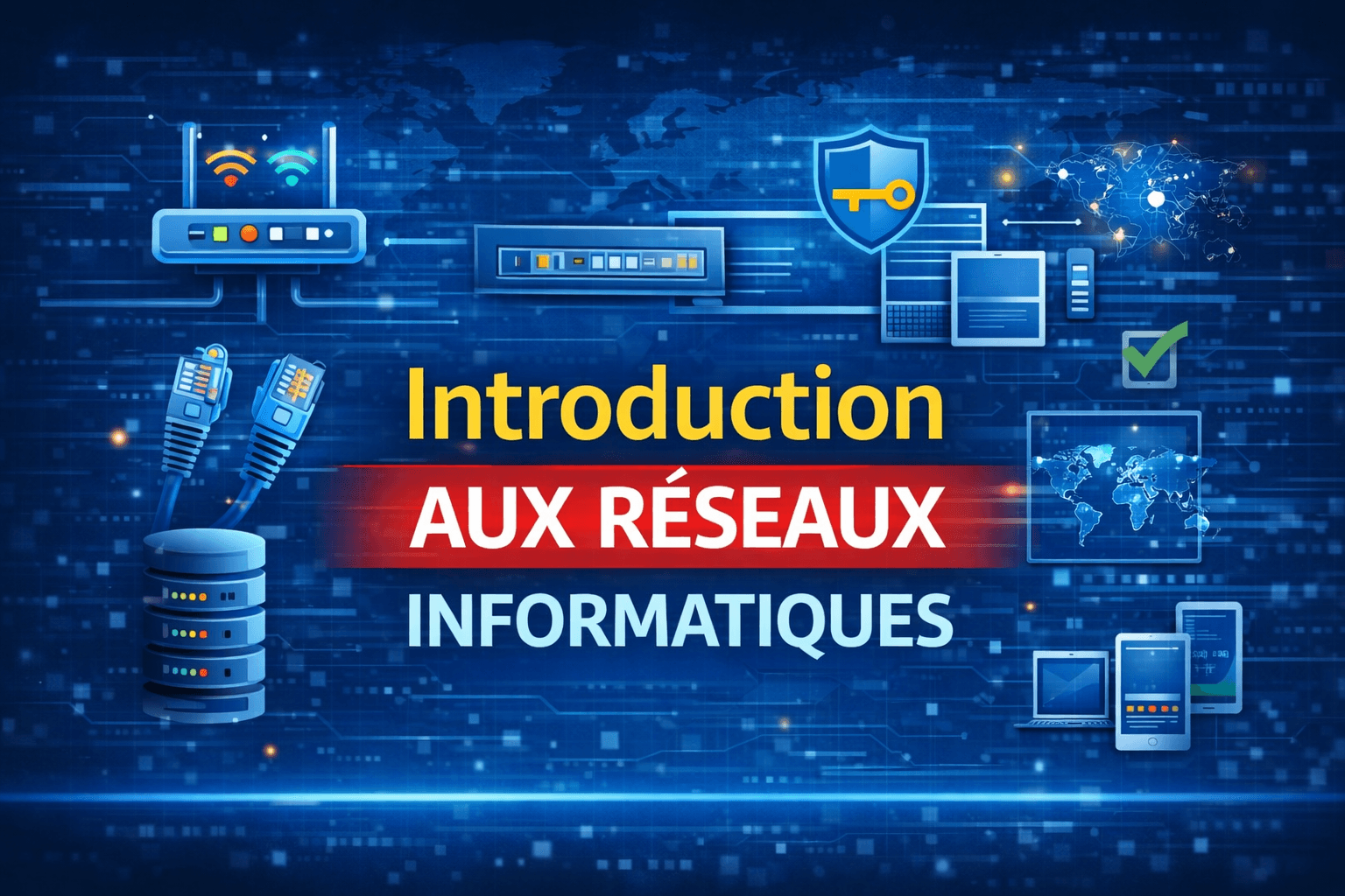 Introduction aux réseaux informatiques – article BIBA4IT sur les types de réseaux et les composants essentiels